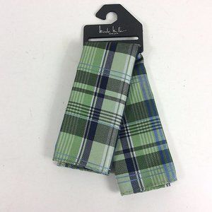 4/$25 Nicole Miller Classic Plaid Pocket Square